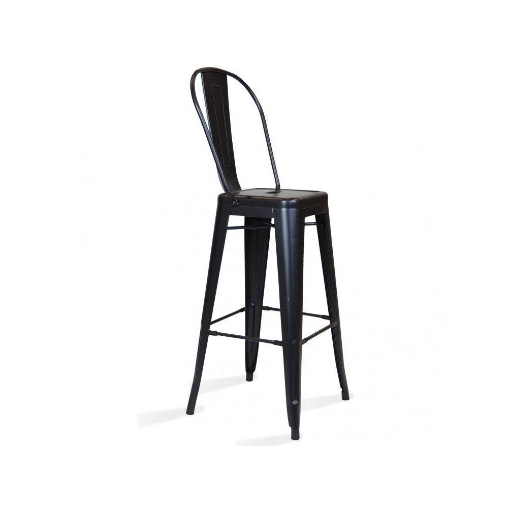 PACK 4 TABURETES BISTRO MATT HIGHBACK