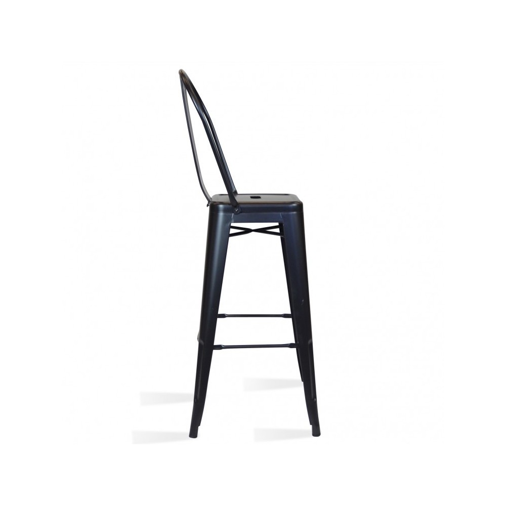 PACK 4 TABURETES BISTRO MATT HIGHBACK