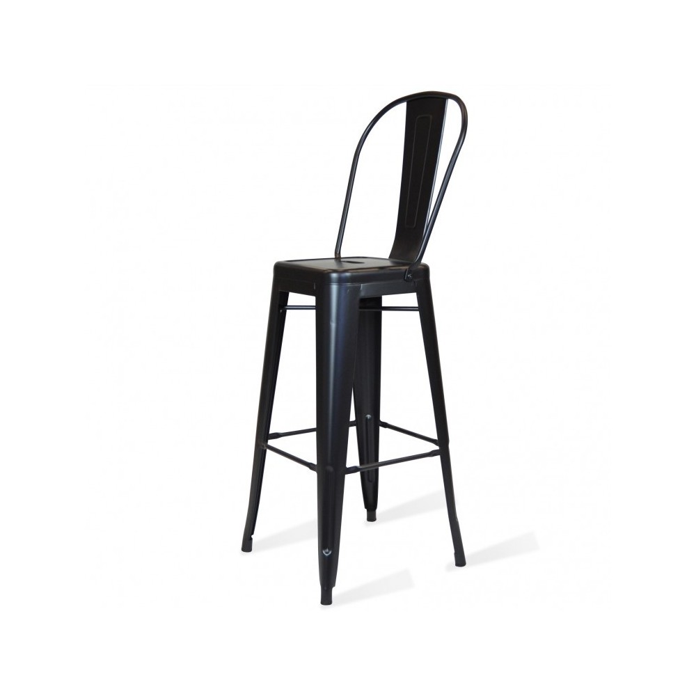 PACK 4 TABURETES BISTRO MATT HIGHBACK