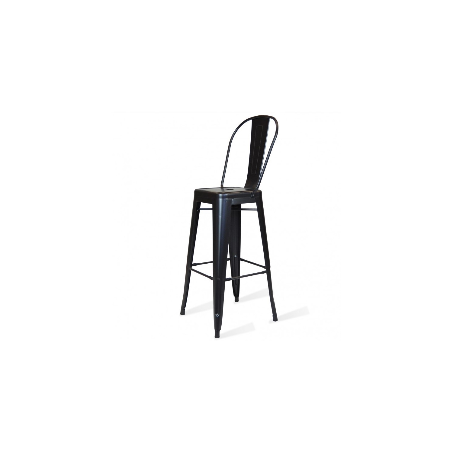 PACK 4 TABURETES BISTRO MAT HIGHBACK