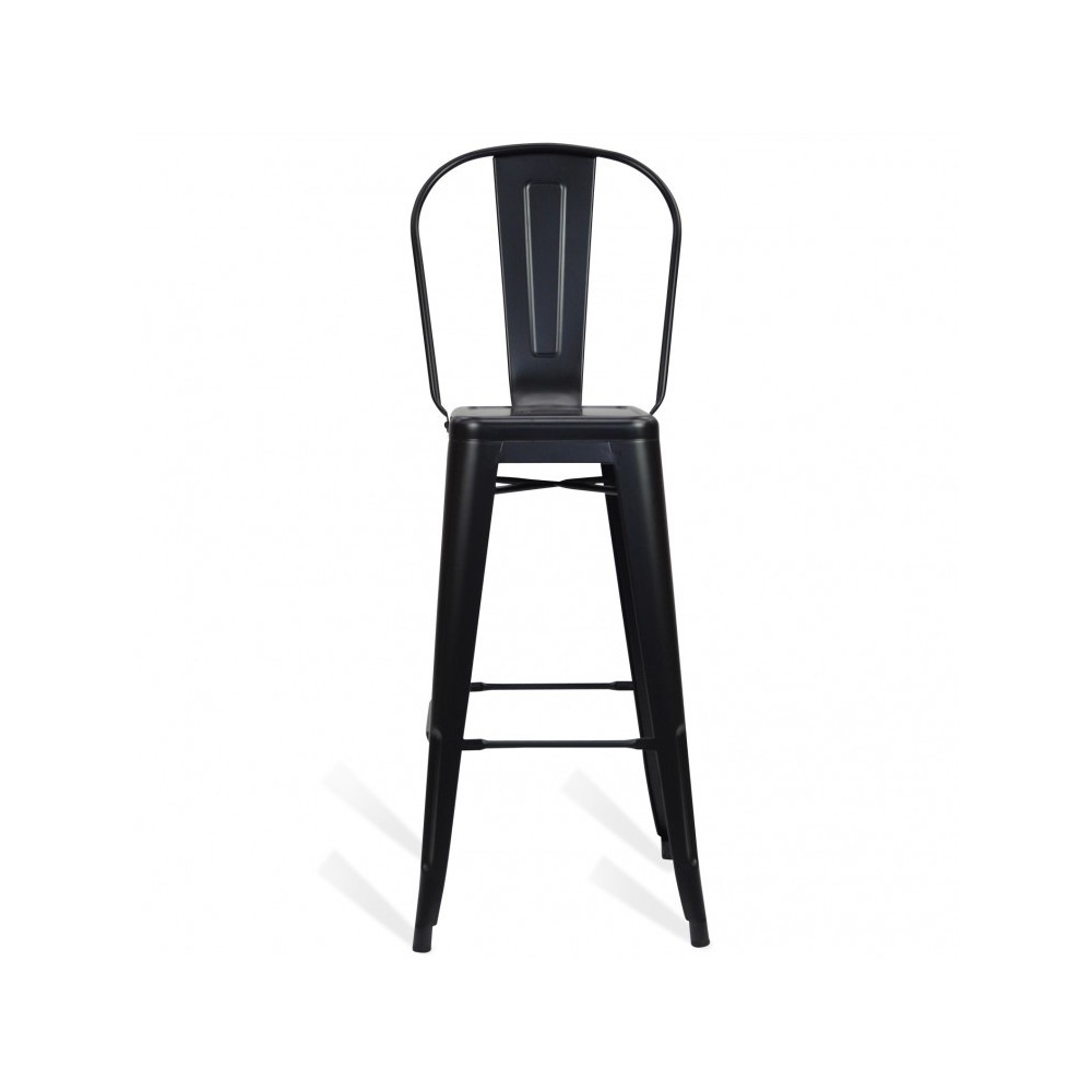 PACK 4 TABURETES BISTRO MATT HIGHBACK