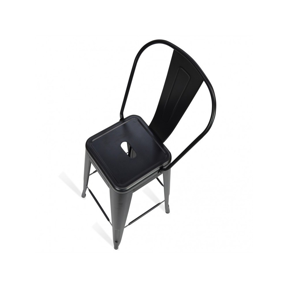 PACK 4 TABURETES BISTRO MATT HIGHBACK