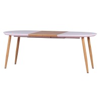 Mesa de comedor extensible Goteborg de estilo escandinavo (140-205cm)
