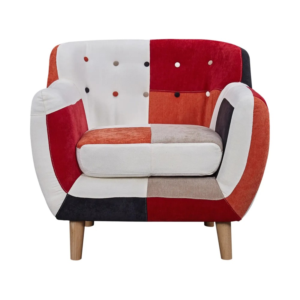 Nordic patchwork upholstered sofa