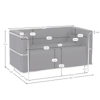 Sofá Torino de 2 lugares em couro ecológico e aço cromado 🛋️ - Mueble Design