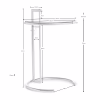 Mesa auxiliar de diseño Eileen Gray Table Nest Dream - 28