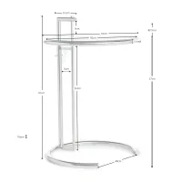 Mesa de imitação Eileen Gray E1027 - Mesas de apoio - Mueble Design