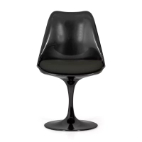 Silla Lotus Chair All Black con cojín de algodón FURNMOD - 10