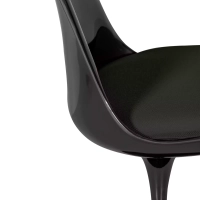 Silla Lotus Chair All Black con cojín de algodón FURNMOD - 12