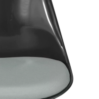 Silla Lotus Chair All Black con cojín de algodón FURNMOD - 21