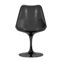 Cadeira Lotus Chair All Black com almofada de algodão FURNMOD - 22