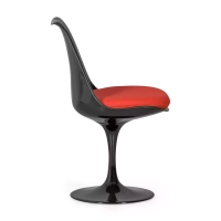 Cadeira Lotus Chair All Black com almofada de algodão FURNMOD - 6