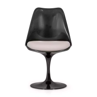 Silla Lotus Chair All Black con cojín de algodón FURNMOD - 26