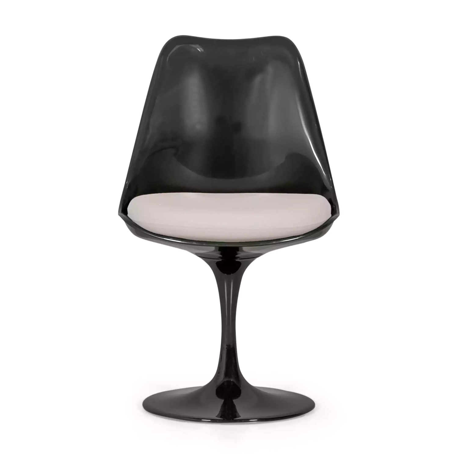 Silla Lotus Chair All Black con cojín de algodón FURNMOD - 26