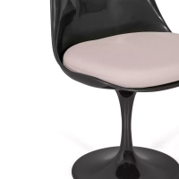 Cadeira Lotus Chair All Black com almofada de algodão FURNMOD - 31