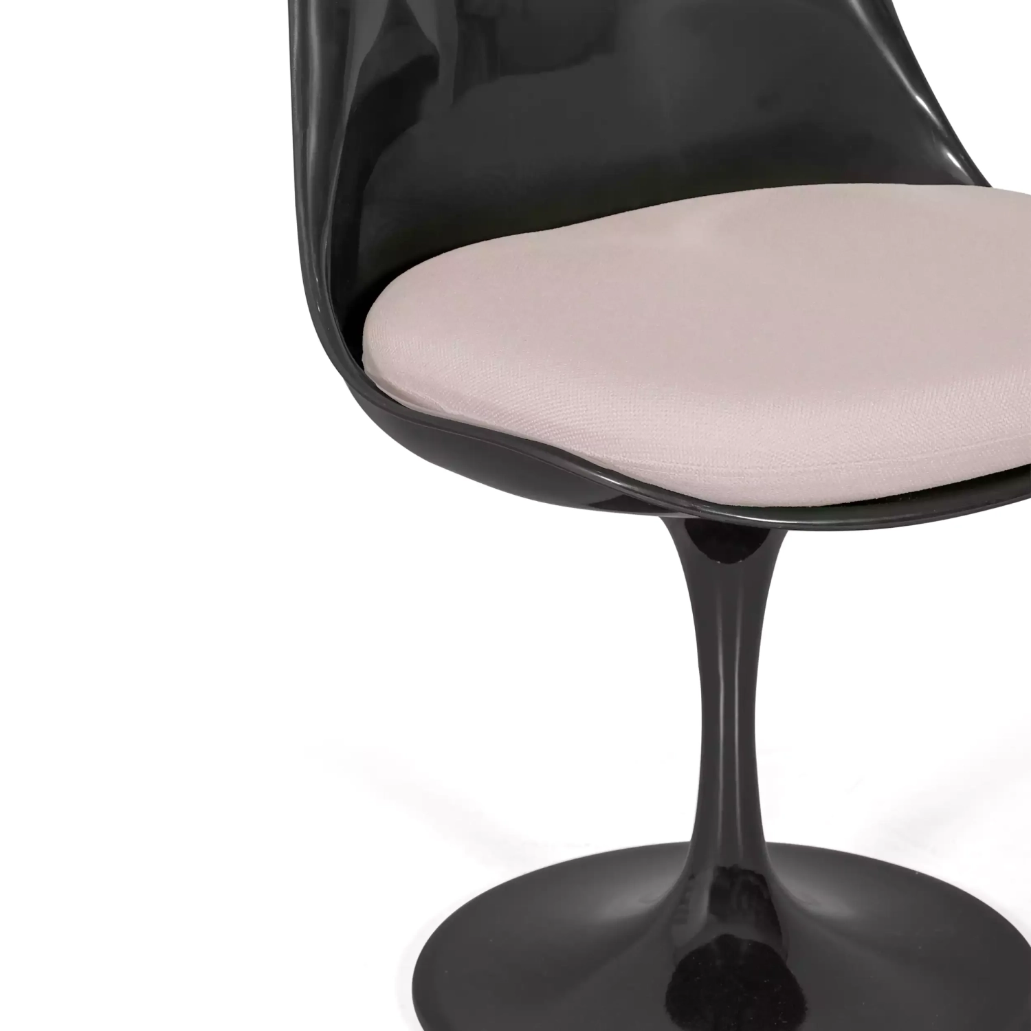Silla Lotus Chair All Black con cojín de algodón FURNMOD - 31