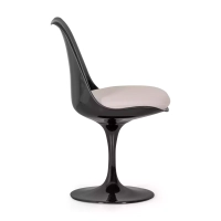 Silla Lotus Chair All Black con cojín de algodón FURNMOD - 28