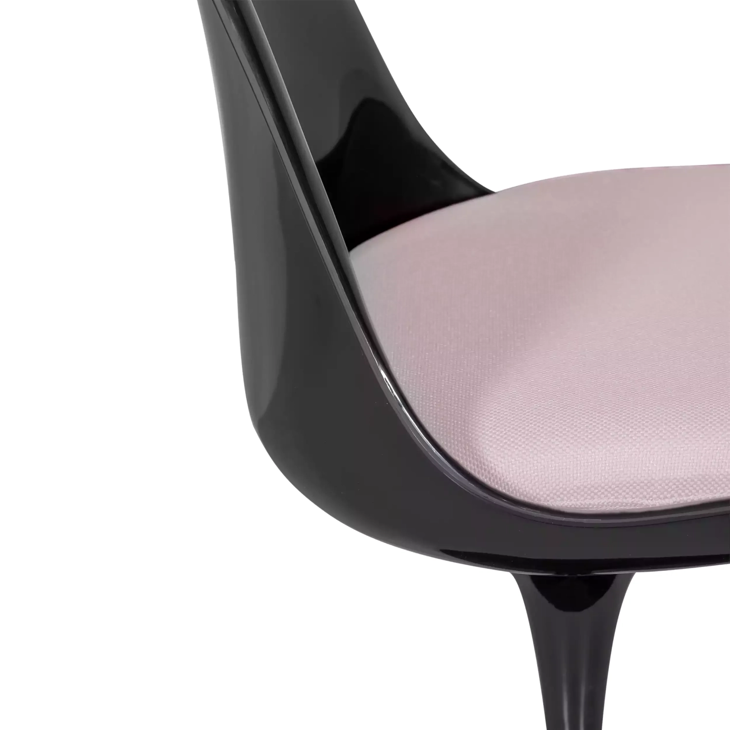 Cadeira Lotus Chair All Black com almofada de algodão FURNMOD - 29