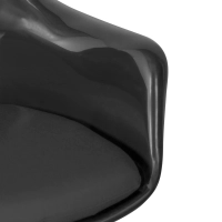 Lotus Arms All Black stoel met katoenen kussen FURNMOD - 9