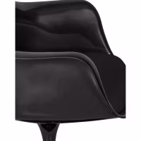 Silla Lotus Arms All Black con cojín de algodón FURNMOD - 8