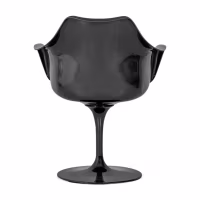Silla Lotus Arms All Black con cojín de algodón FURNMOD - 10