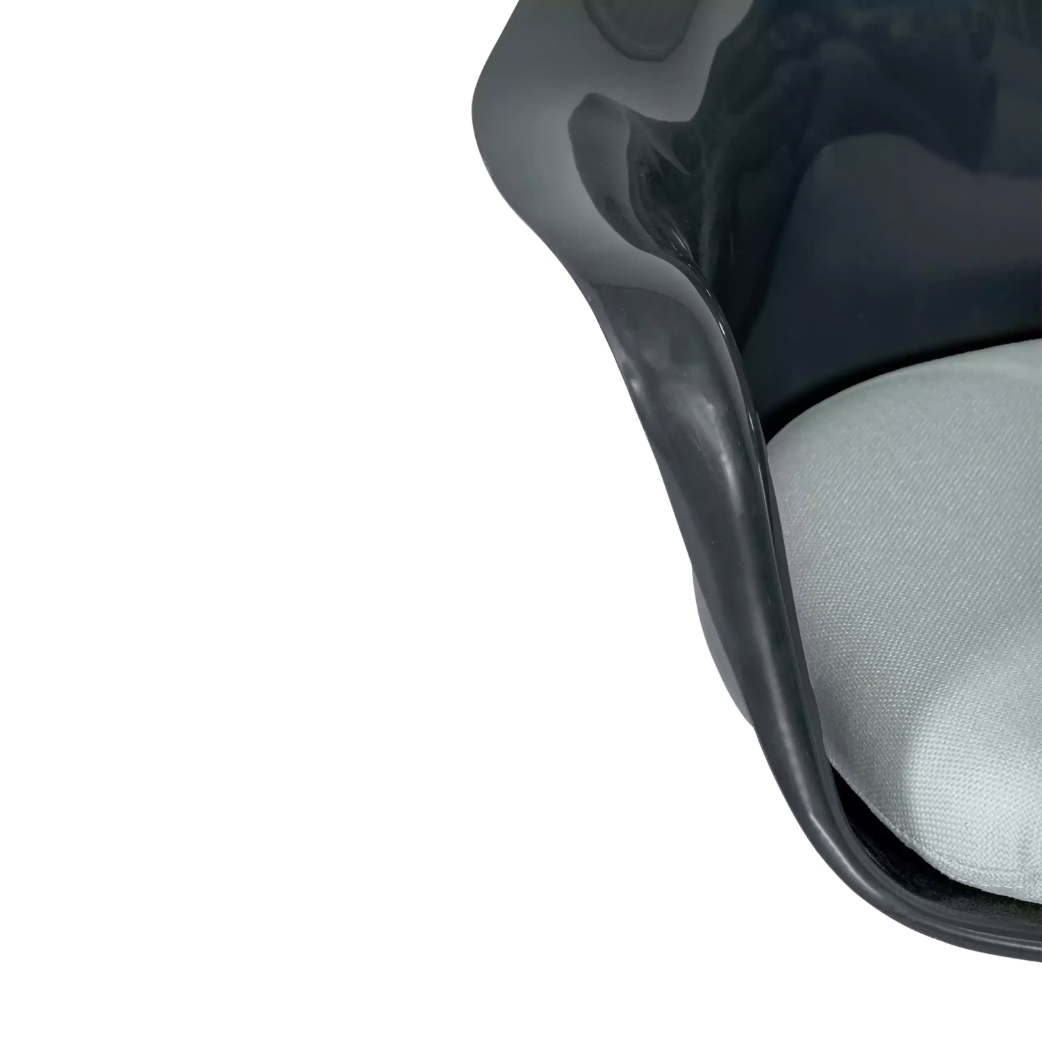 Sedia Lotus Arms All Black con cuscino in cotone FURNMOD - 17