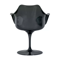 Krzesło Lotus Arms All Black z bawełnianą poduszką FURNMOD - 19