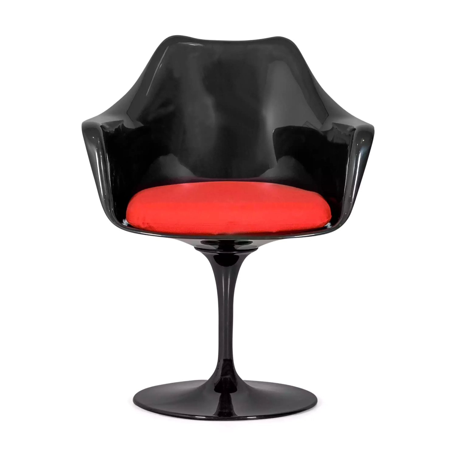 Sedia Lotus Arms All Black con cuscino in cotone FURNMOD - 22