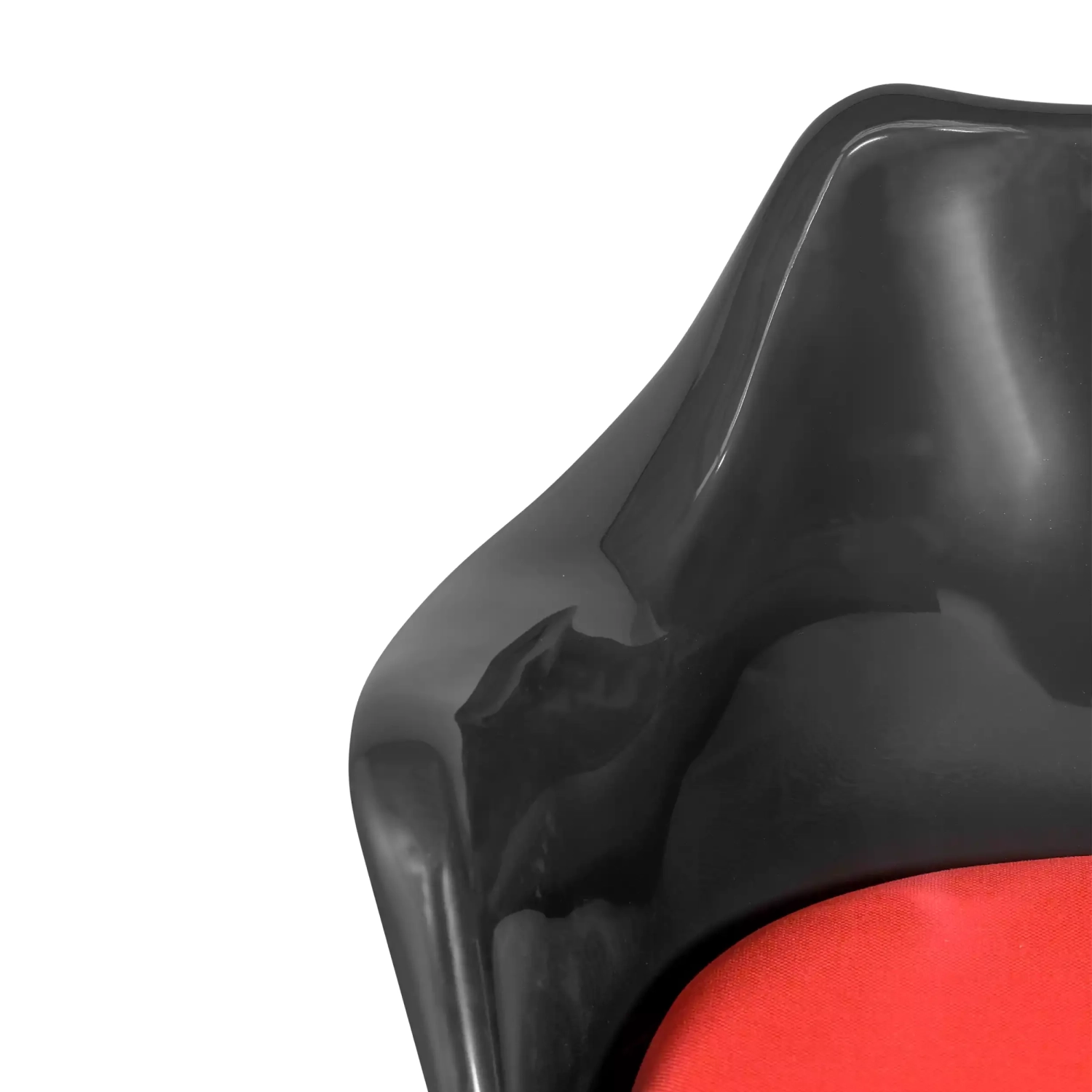 Krzesło Lotus Arms All Black z bawełnianą poduszką FURNMOD - 21