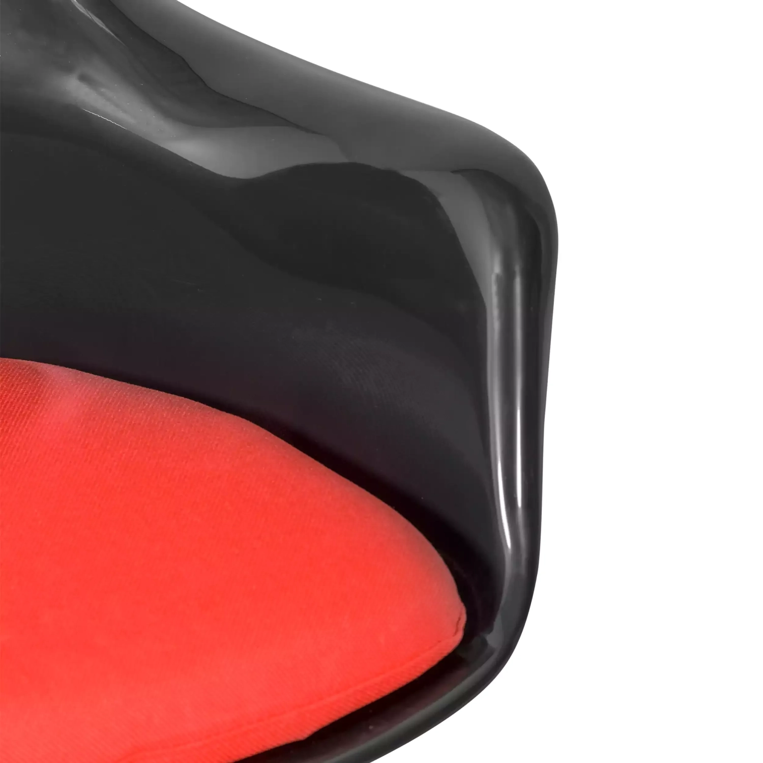 Lotus Arms All Black stoel met katoenen kussen FURNMOD - 27