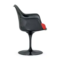 Tulip Arms Chair Replica Totally Black - Design Chairs - Mueble Design