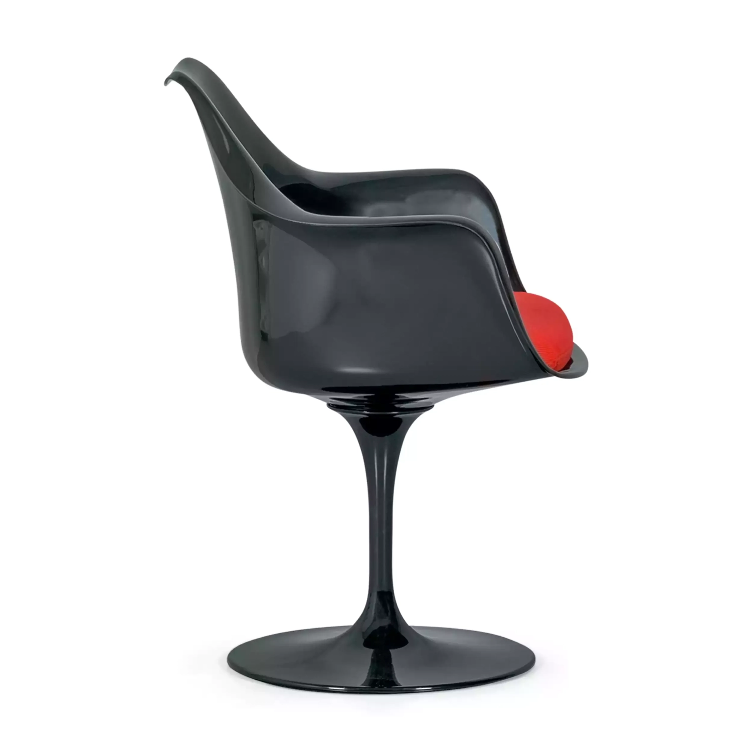 Chaise Lotus Arms All Black avec coussin en coton FURNMOD - 26