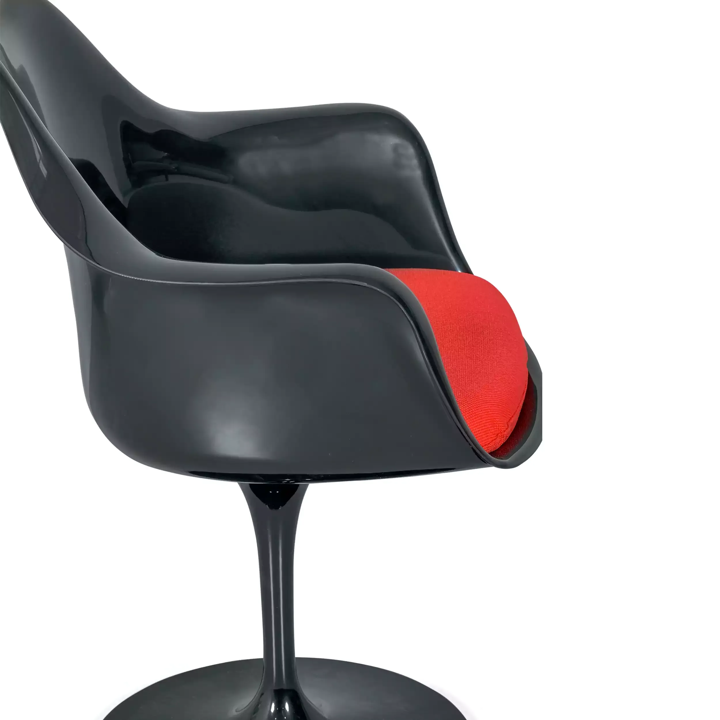 Tulip Arms Chair Replica Totally Black - Design Chairs - Mueble Design