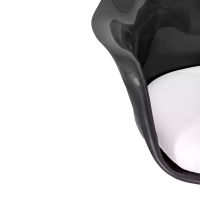Lotus Arms All Black stoel met katoenen kussen FURNMOD - 36