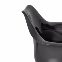 Cadeira Lotus Arms All Black com almofada de algodão FURNMOD - 39
