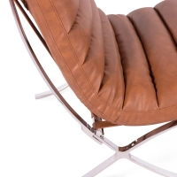 Designové křeslo čalouněné syntetickou kůží - Madrid Nest Dream - 31