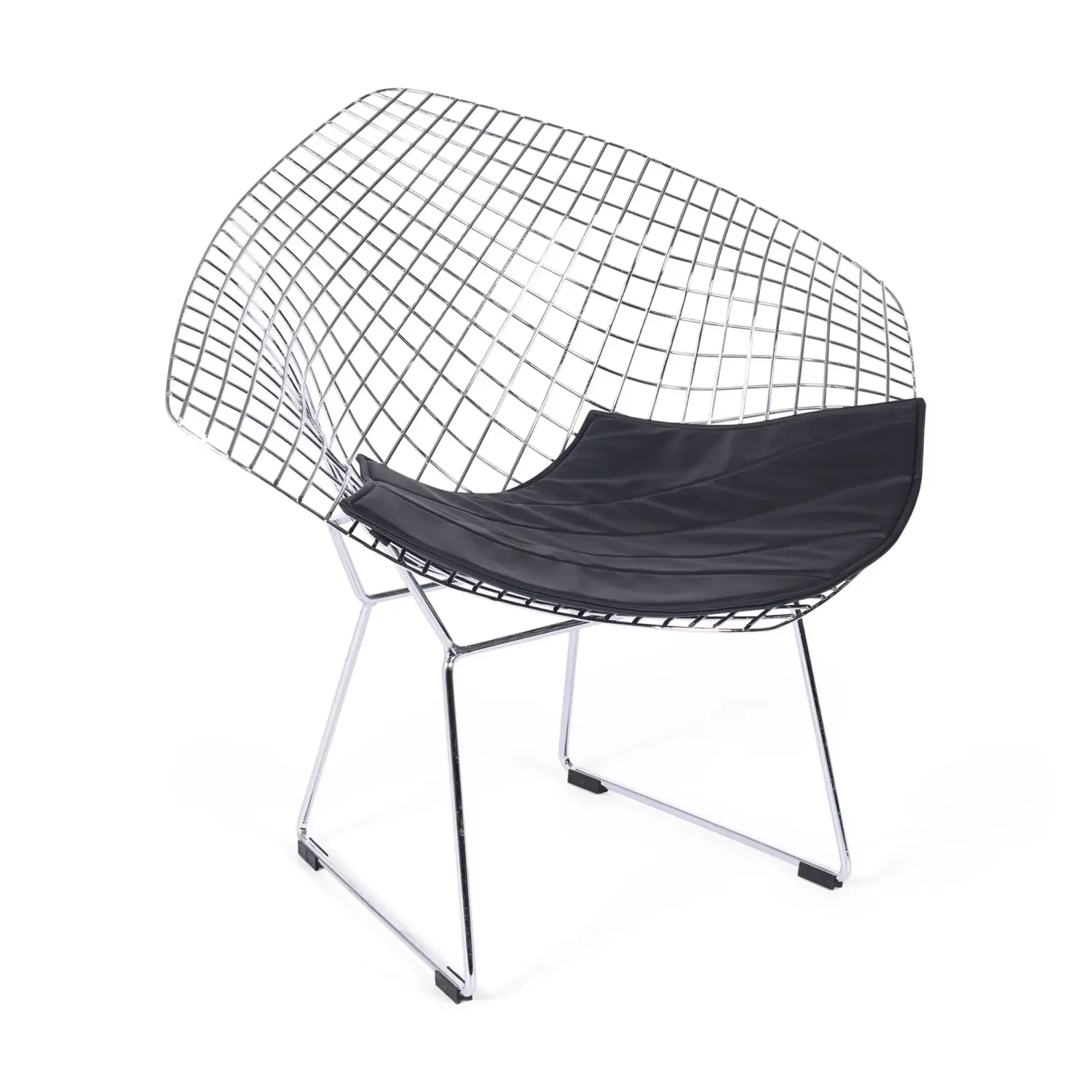 Sillón de diseño en acero cromado Diamond FURNMOD - 1