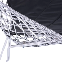 Poltrona di design in acciaio cromato Diamond FURNMOD - 8
