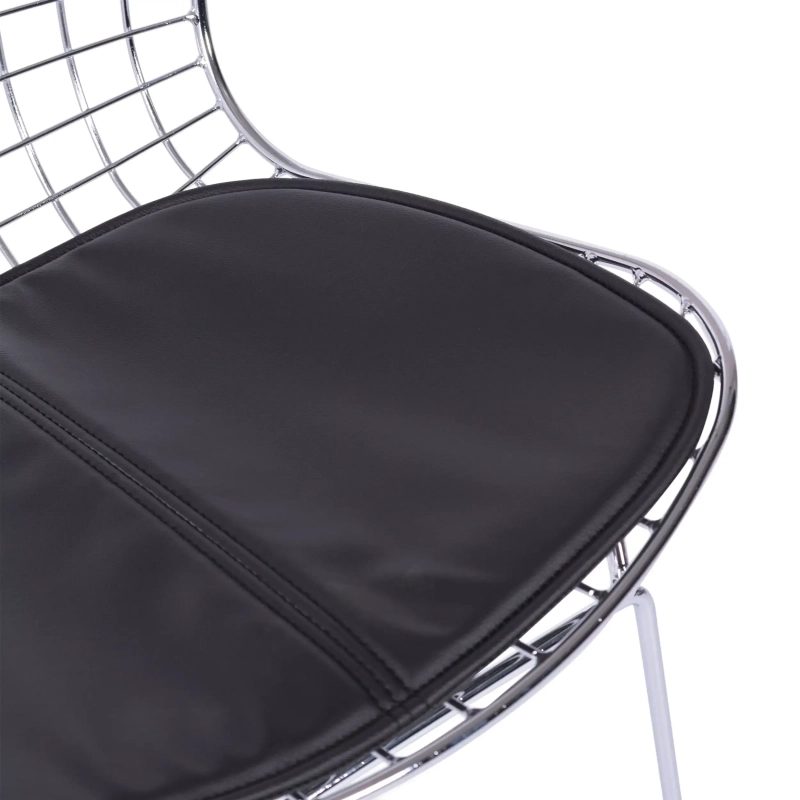 Chaise de salle à manger en acier chromé Berta FURNMOD - 2