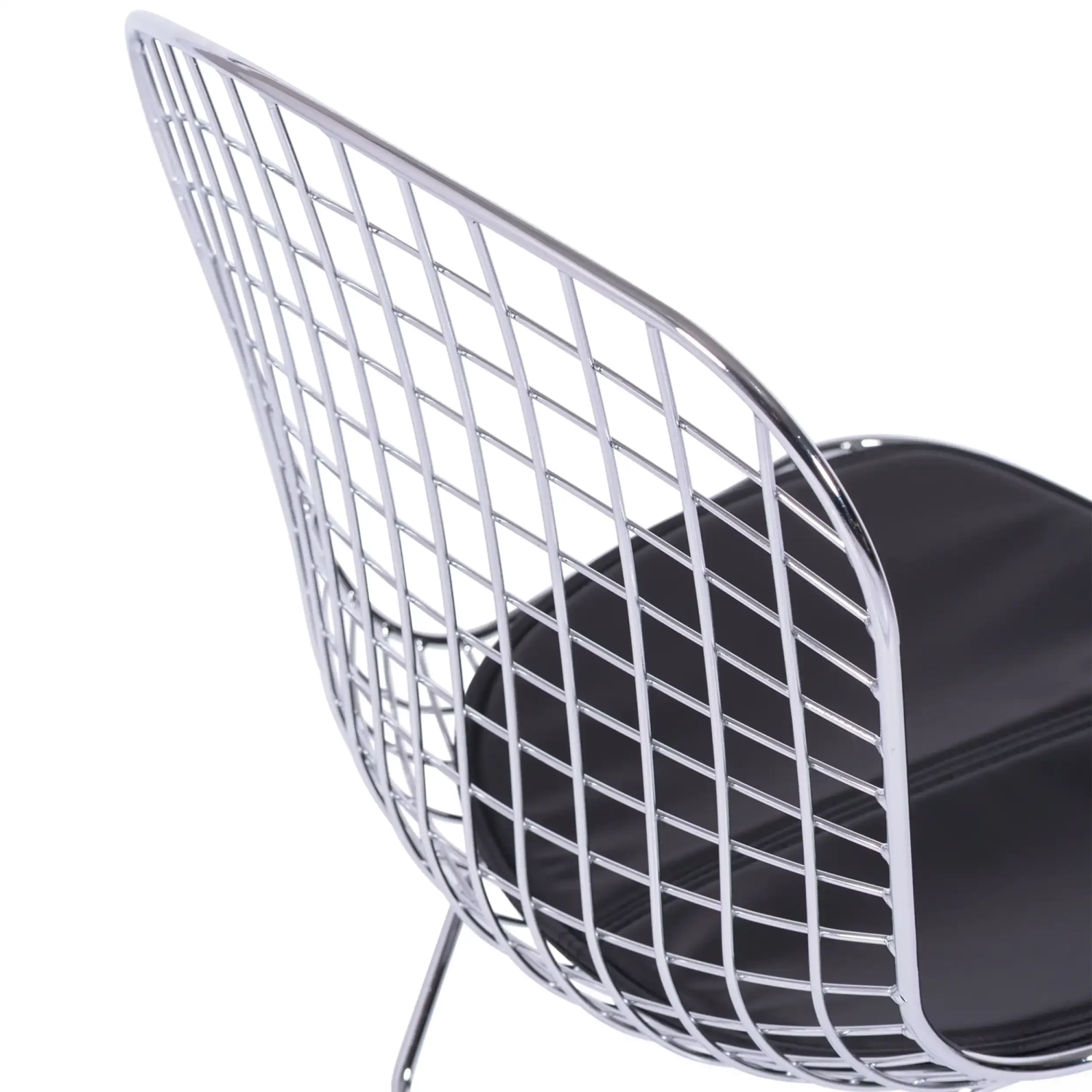 Chaise de salle à manger en acier chromé Berta FURNMOD - 7