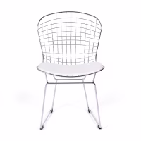 Cadeira de jantar em aço cromado Berta FURNMOD - 10