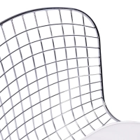 Chaise de salle à manger en acier chromé Berta FURNMOD - 12