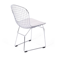 Chaise de salle à manger en acier chromé Berta FURNMOD - 15