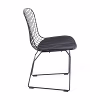 Silla de comedor en acero negro Berta FURNMOD - 5