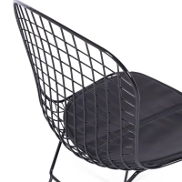 Silla de comedor en acero negro Berta FURNMOD - 8