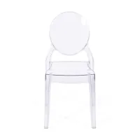 Cadeira de hospitalidade moderna transparente Louisiana - Mueble Design