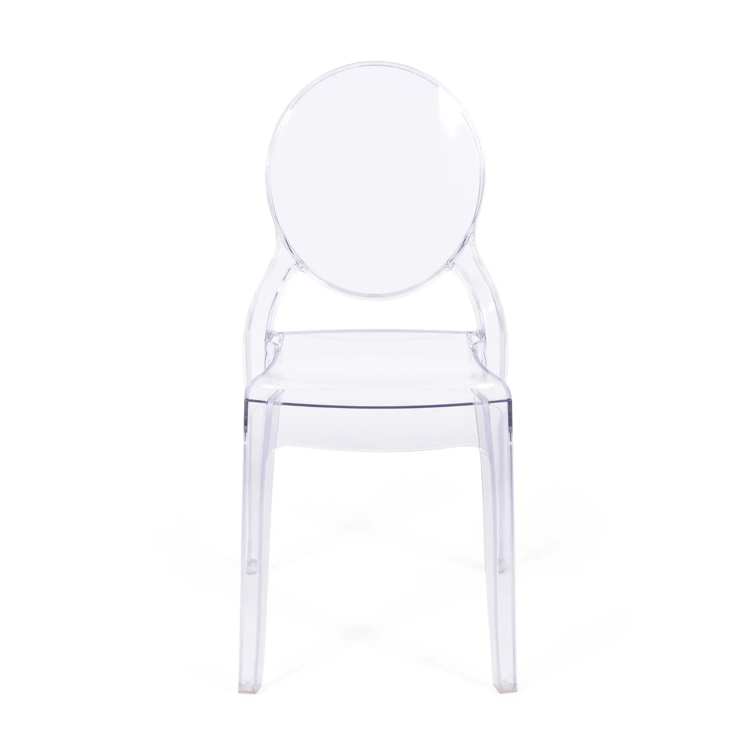 Cadeira de hospitalidade moderna transparente Louisiana - Mueble Design