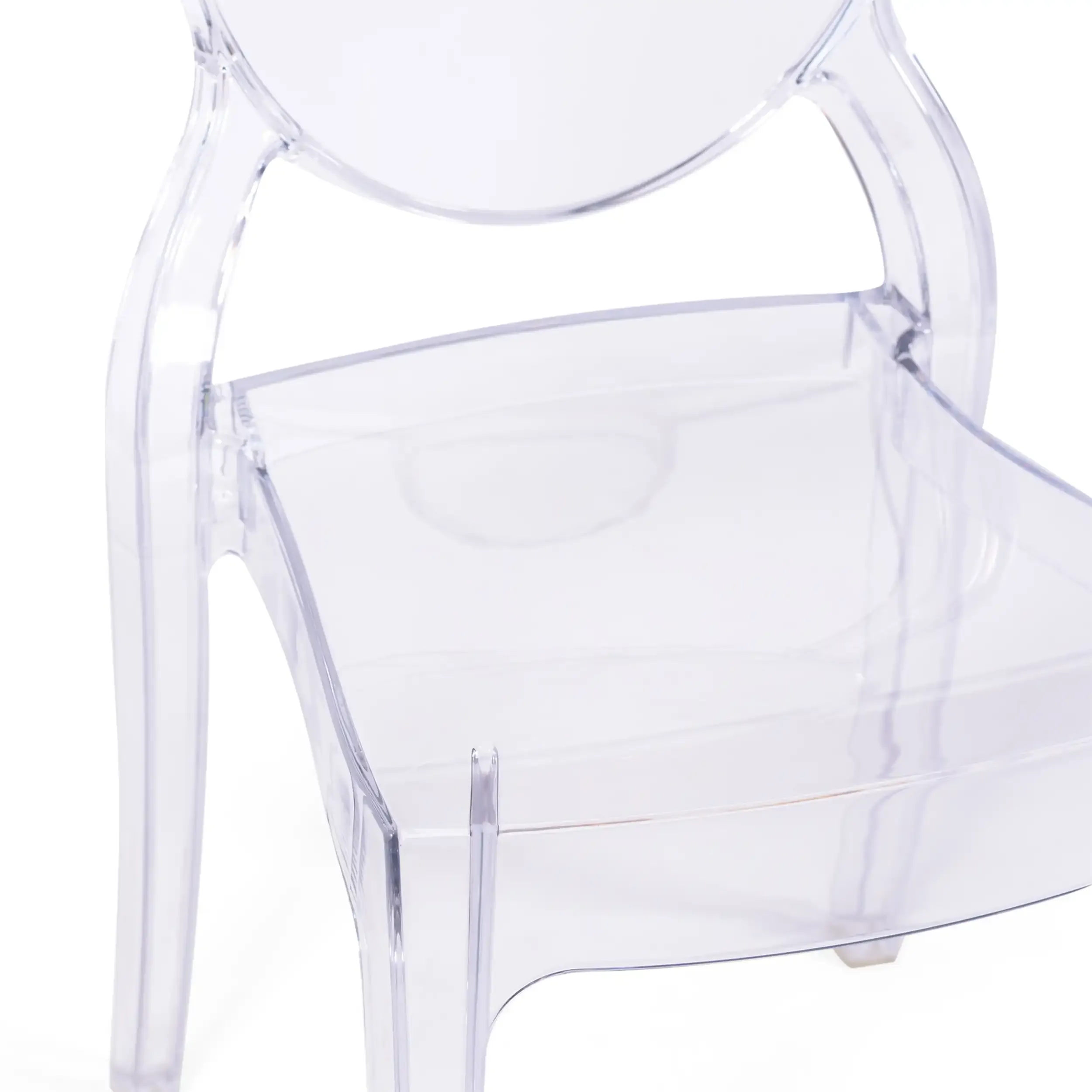 Cadeira de hospitalidade moderna transparente Louisiana - Mueble Design