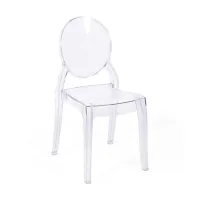 Cadeira de hospitalidade moderna transparente Louisiana - Mueble Design