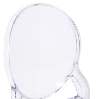 Cadeira de hospitalidade moderna transparente Louisiana - Mueble Design